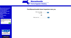 Desktop Screenshot of ma-home-inspector-directory.com