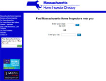 Tablet Screenshot of ma-home-inspector-directory.com